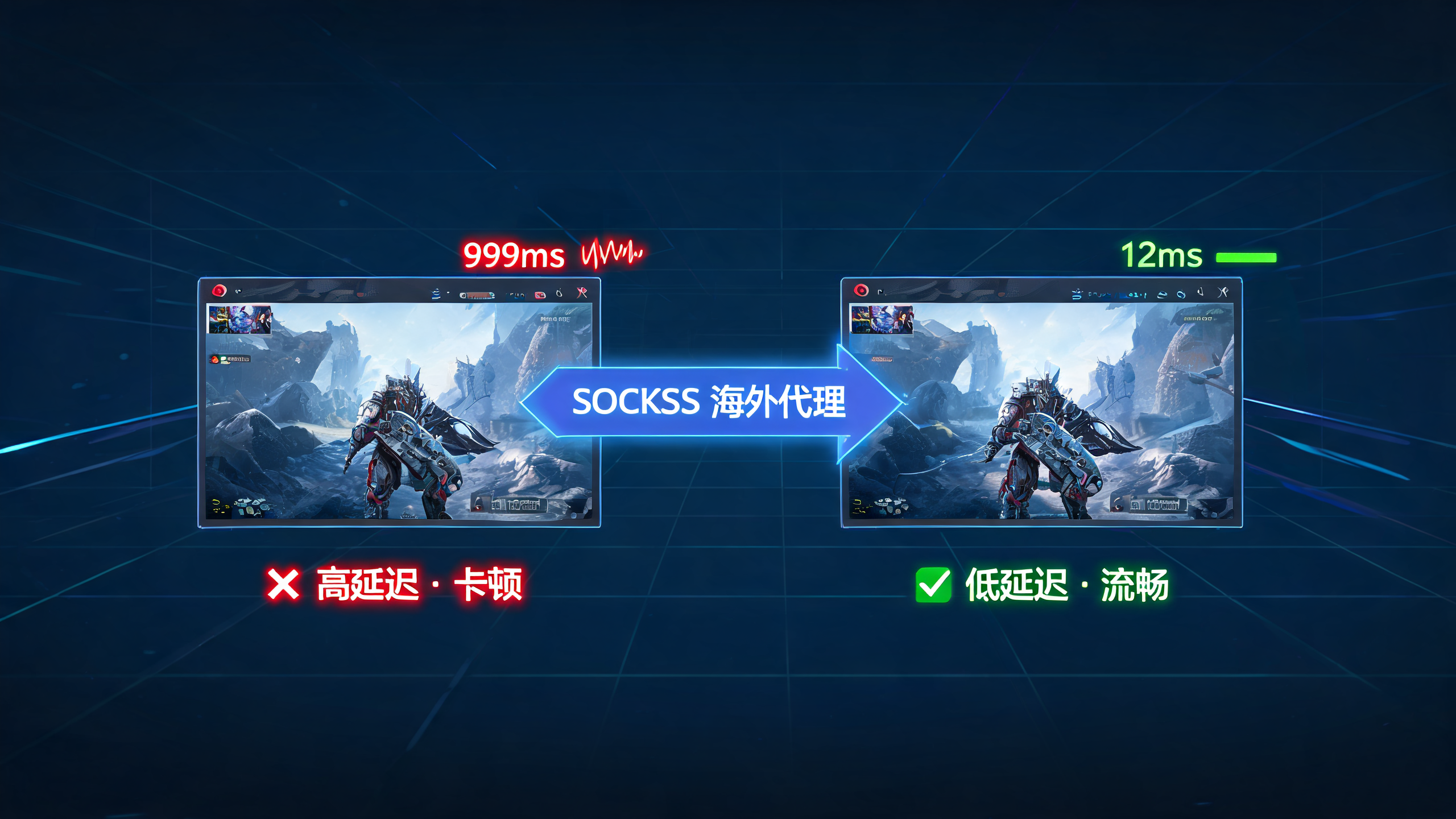 外服游戏延迟高换海外socks5代理IP有用吗？